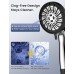 Hard Water Filter Shower Head with 15 Stage Filter, 8 Spray Modes Water Saving High Pressure Shower Head and 1.5M Hose, Universal Handheld Filtered Shower Heads for Residual Chlorine Removal